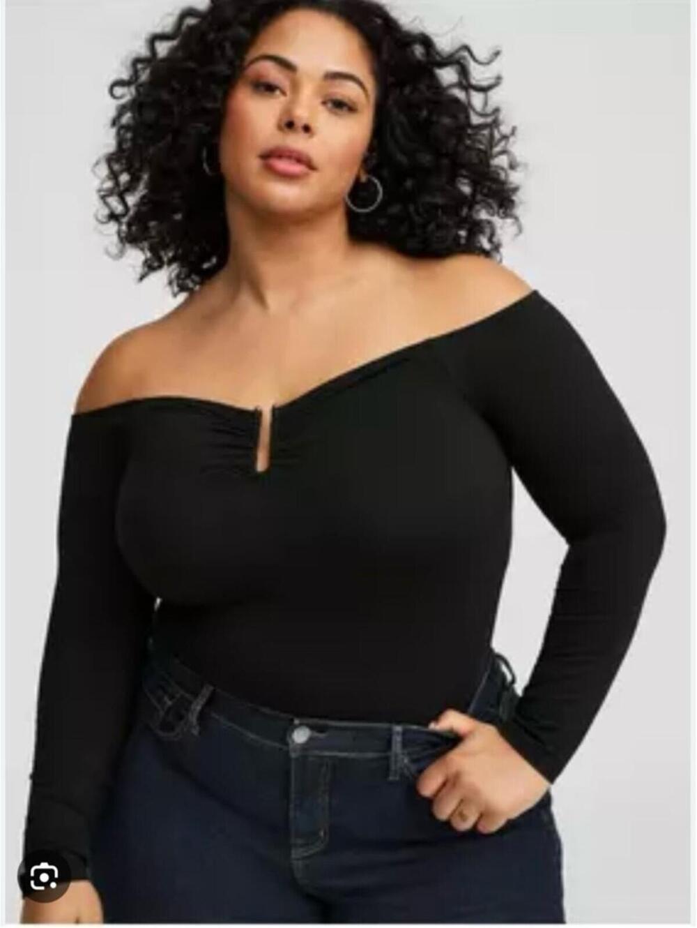 Torrid Foxy U-Bar Off-Shoulder Top